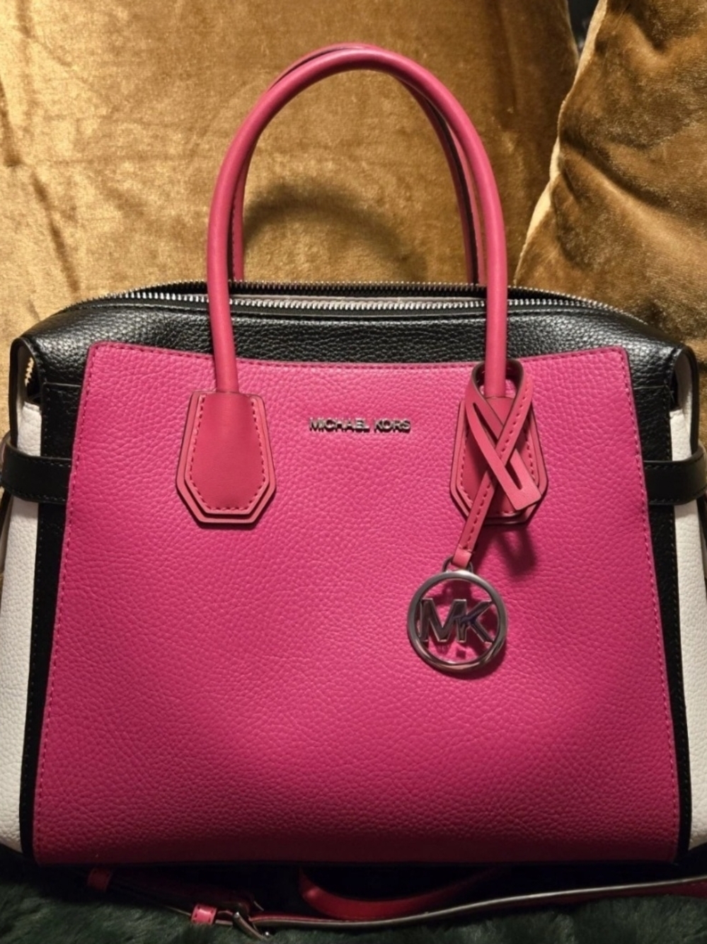Michael Kors Pink Leather Tote Bag